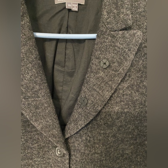 Vince Wool Gray Blazer Suit Jacket Top (Size 10) - Picture 4 of 9